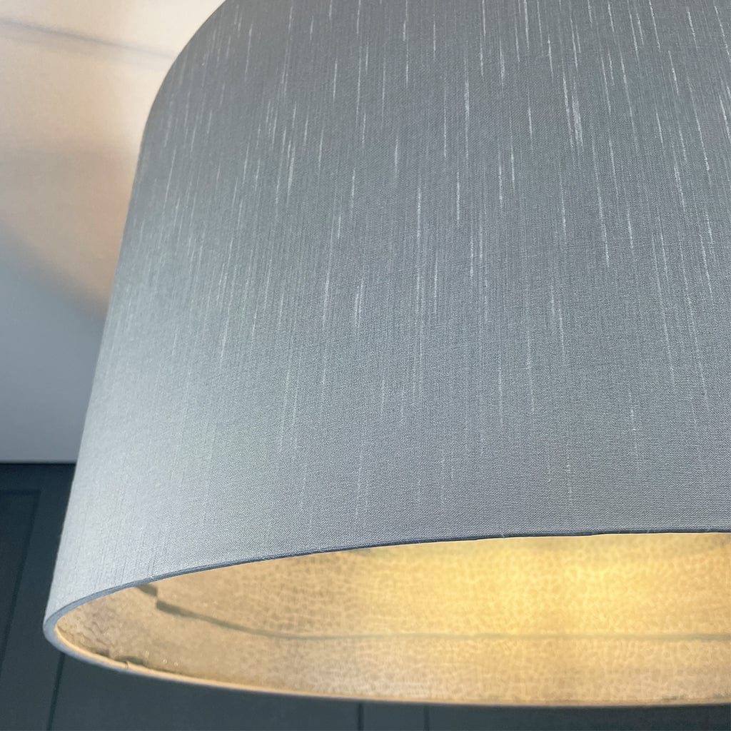 Otter Ferry Wallpaper Lined Pendant Shade with Astor Titanium