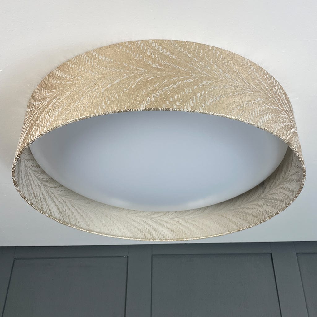 Midi 3 Light Flush Ceiling Light with Luxor Stone