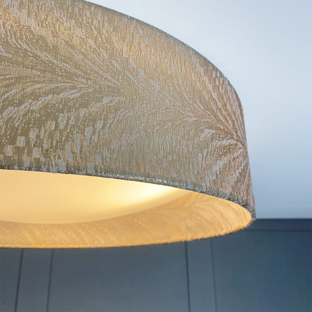Midi 3 Light Flush Ceiling Light with Luxor Stone