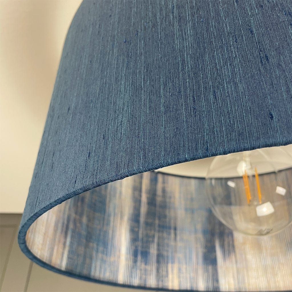 Serengeti Midnight Lined Pendant Shade with Tussah Navy
