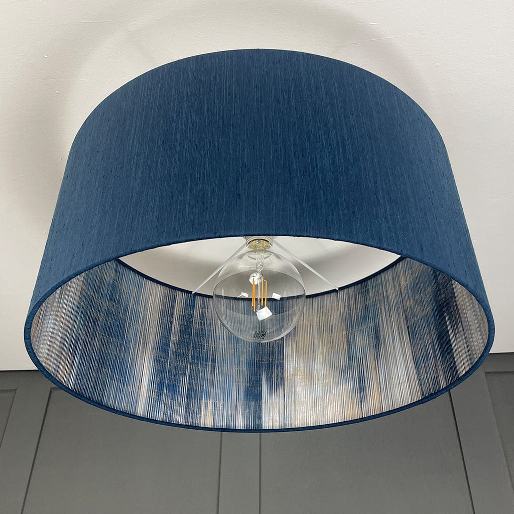 Serengeti Midnight Lined Pendant Shade with Tussah Navy