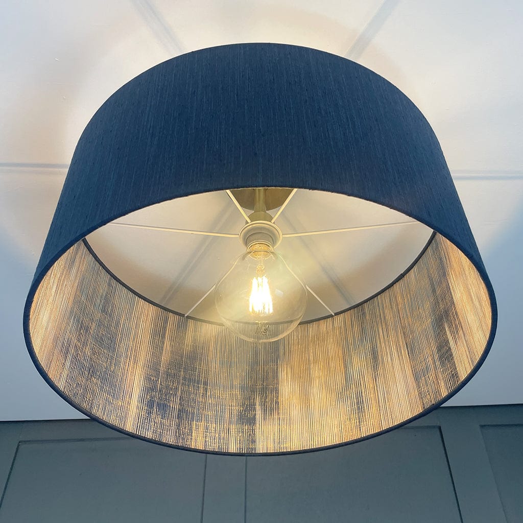 Serengeti Midnight Lined Pendant Shade with Tussah Navy