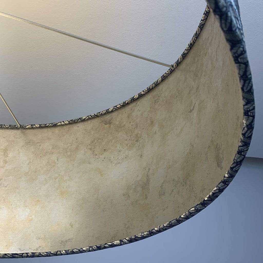 Fantail Sapphire Pendant Shade & Champagne Burnish Lining