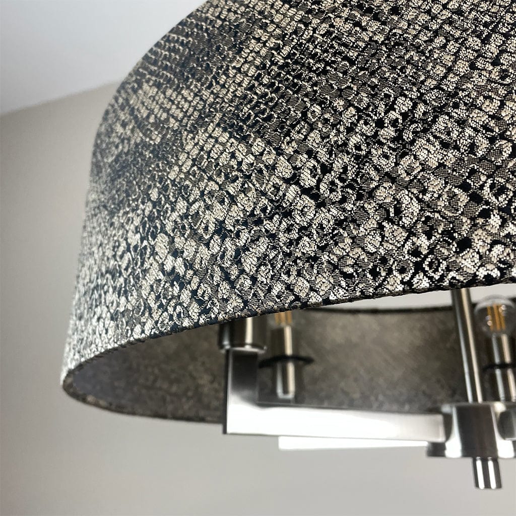 Circa 5 Light Brushed Steel with Viper Bronze