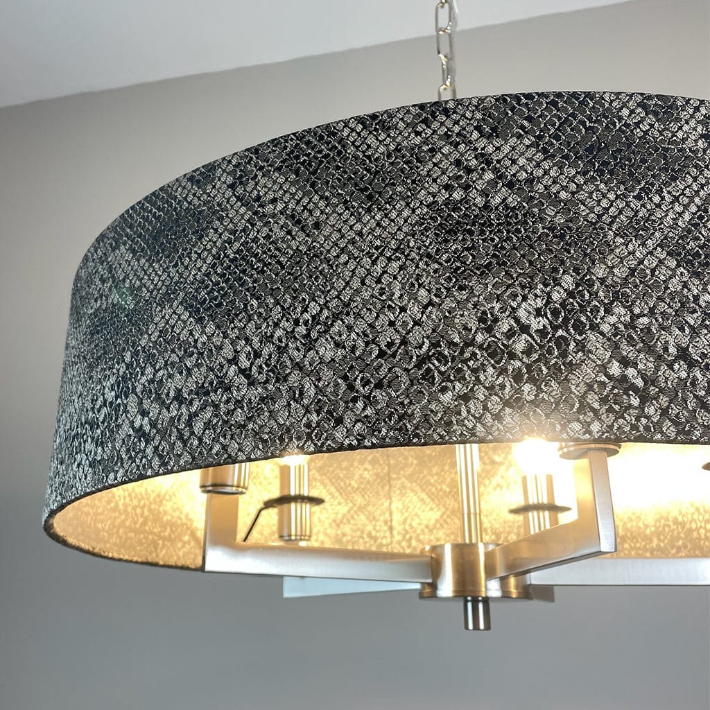 Circa 5 Light Brushed Steel with Viper Bronze
