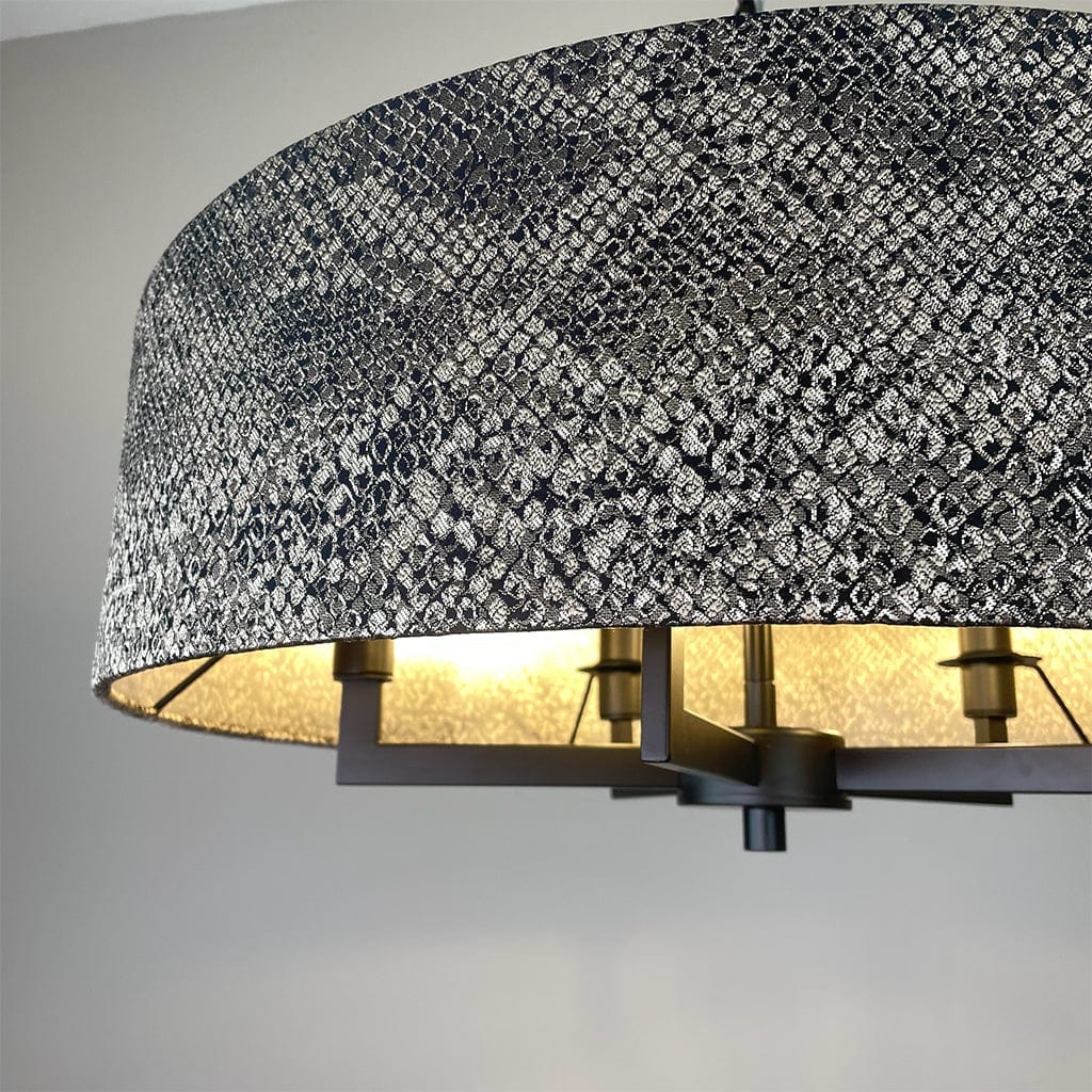 Circa 5 Light Matt Black with Viper Bronze