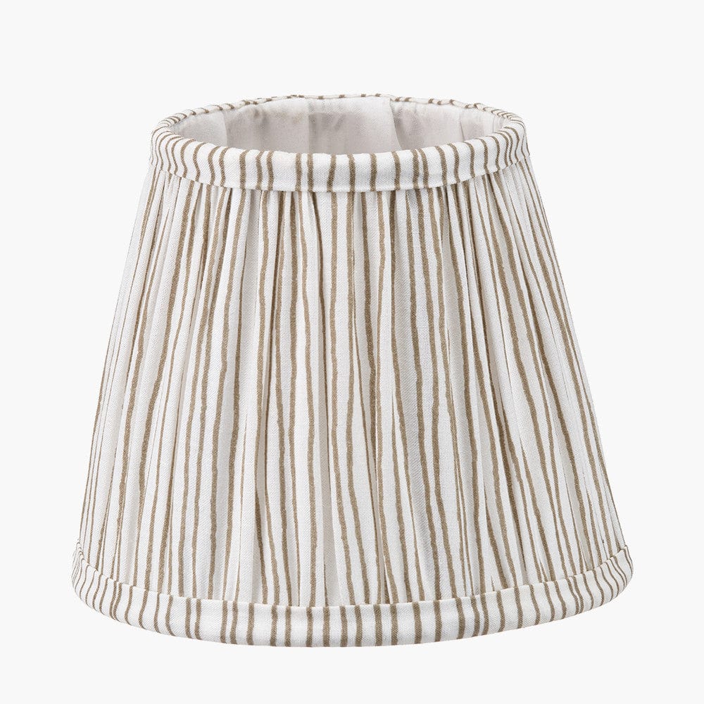 Striped lampshade with a white background