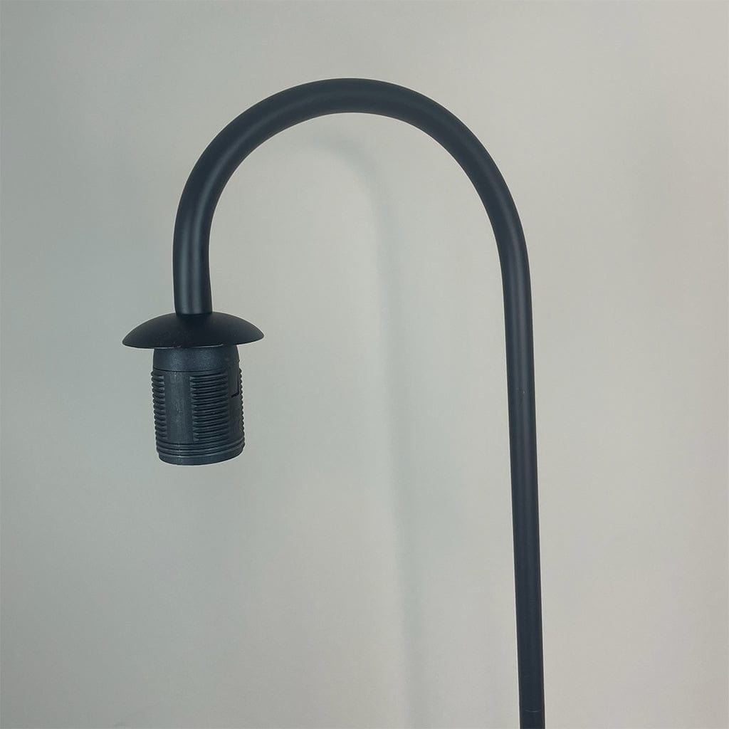 Black Idra Floor Lamp with Marrakesh Emerald Shade