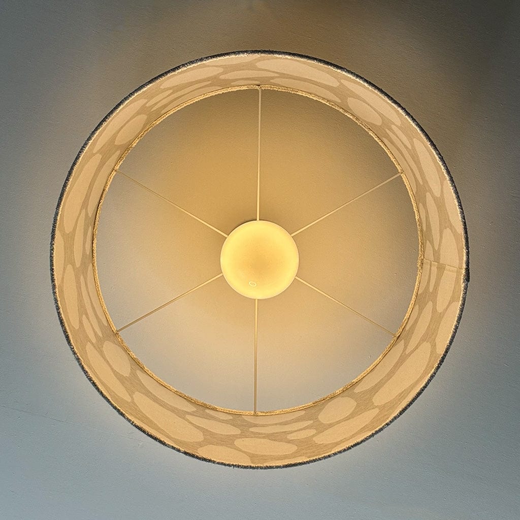Bodie Ecru Boucle Pendant Shade with Frosted Lining