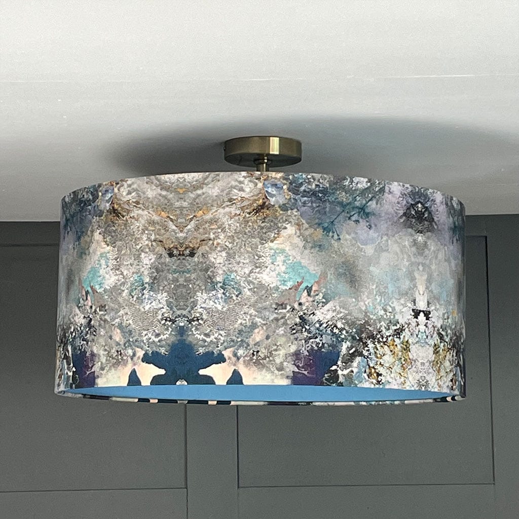 Mairi Helena Scottish Hebridean Homelands Pendant Shade with Cascade Silk Lining