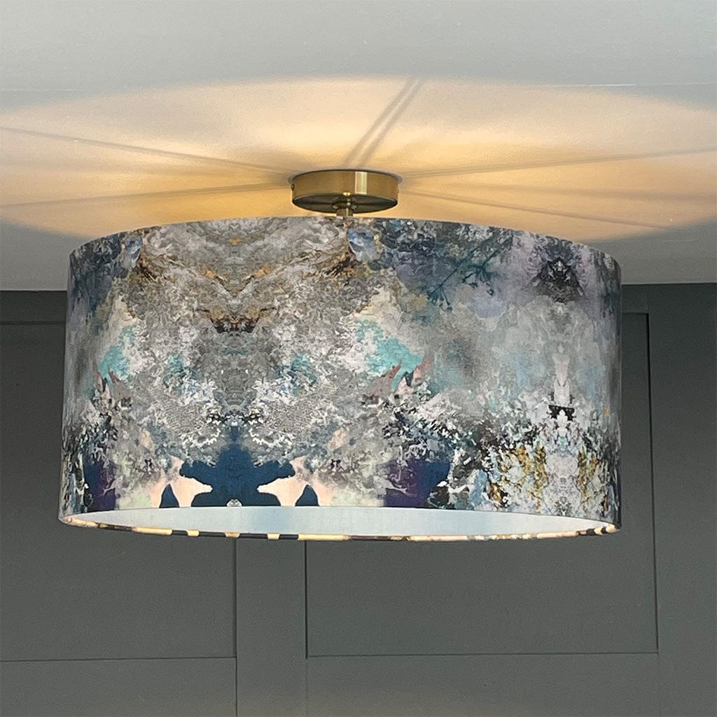 Mairi Helena Scottish Hebridean Homelands Pendant Shade with Cascade Silk Lining