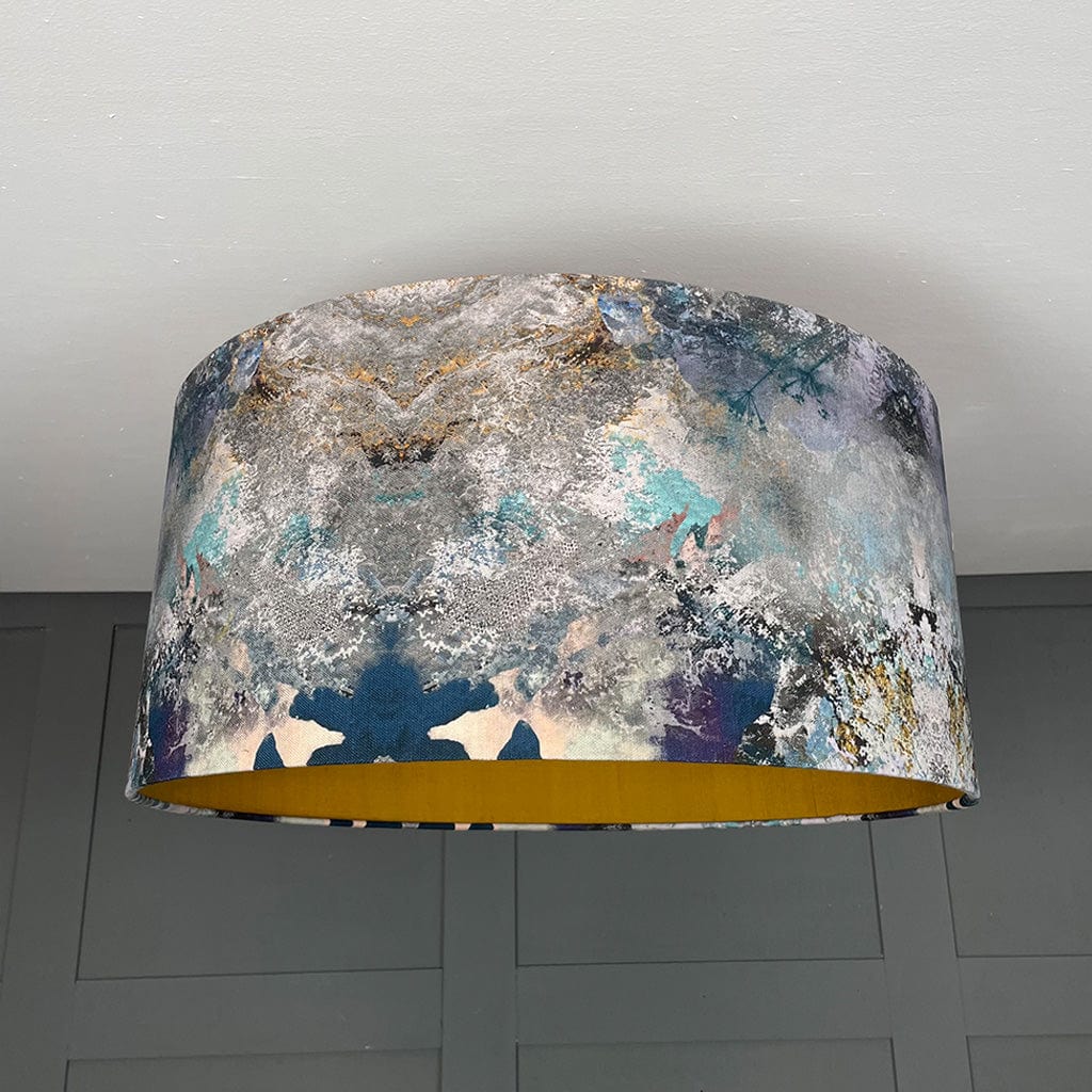 Mairi Helena Scottish Hebridean Homelands Pendant Shade with Old Gold Silk Lining