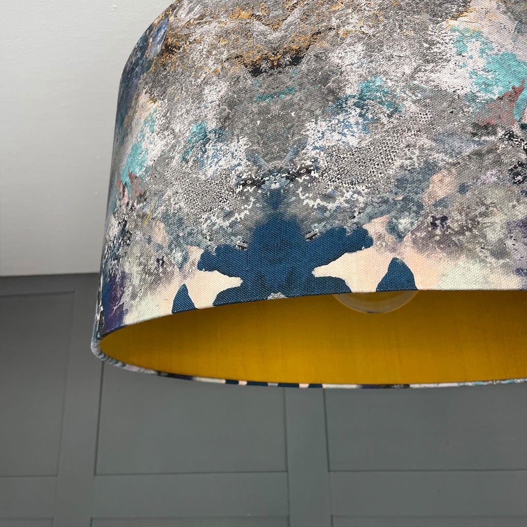 Mairi Helena Scottish Hebridean Homelands Pendant Shade with Old Gold Silk Lining