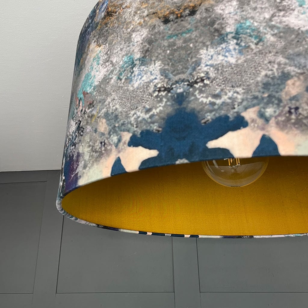 Mairi Helena Scottish Hebridean Homelands Pendant Shade with Old Gold Silk Lining