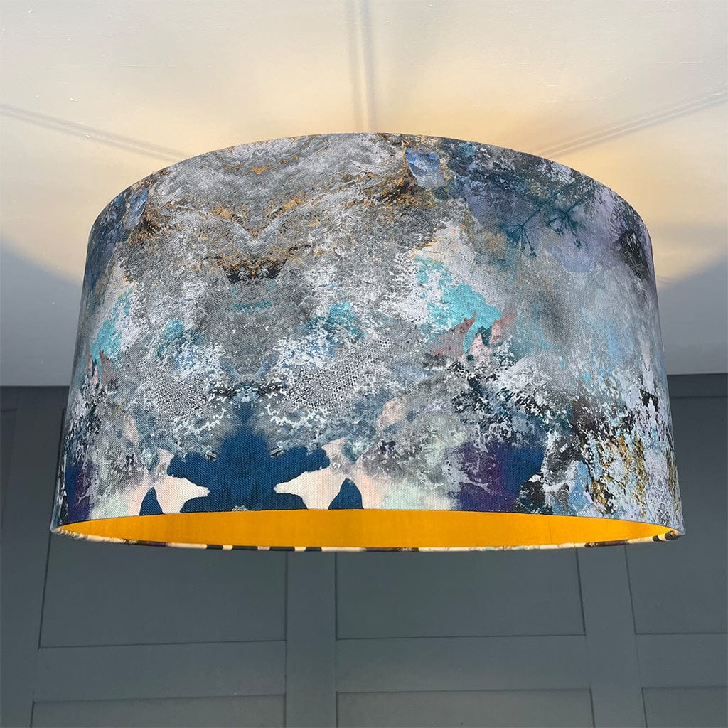 Mairi Helena Scottish Hebridean Homelands Pendant Shade with Old Gold Silk Lining
