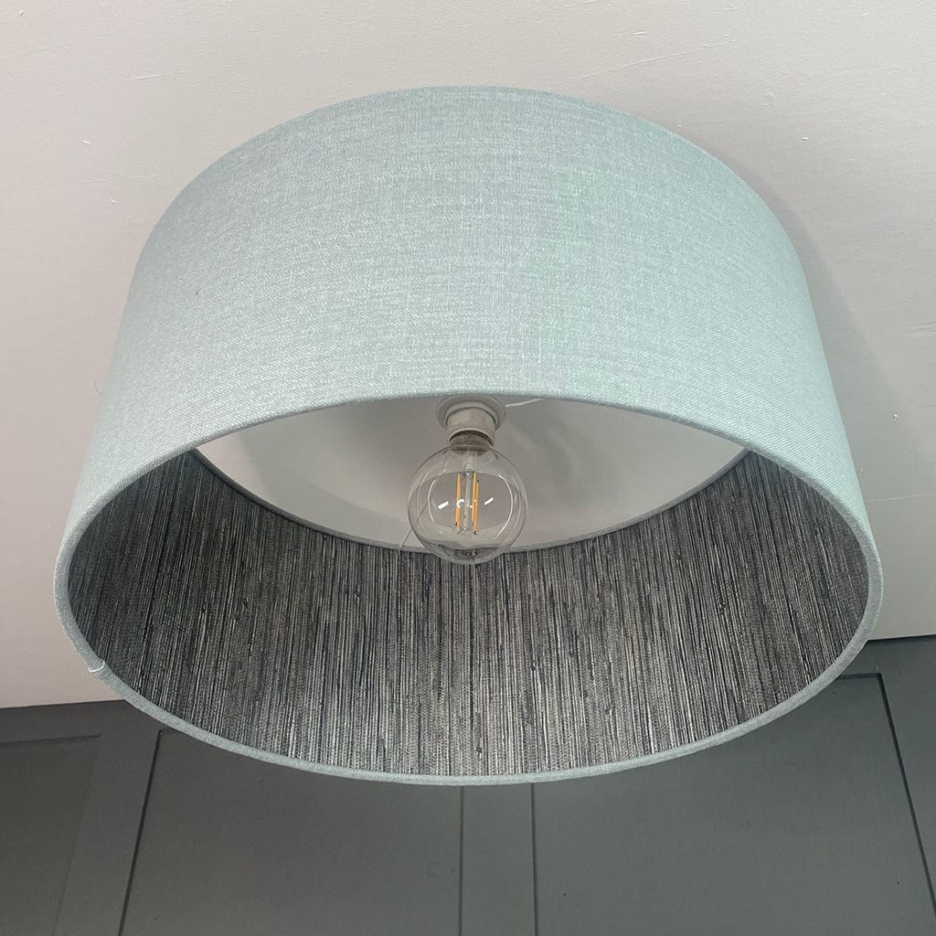 Seri Mineral Wallpaper Lined Pendant Shade with Sky Linen