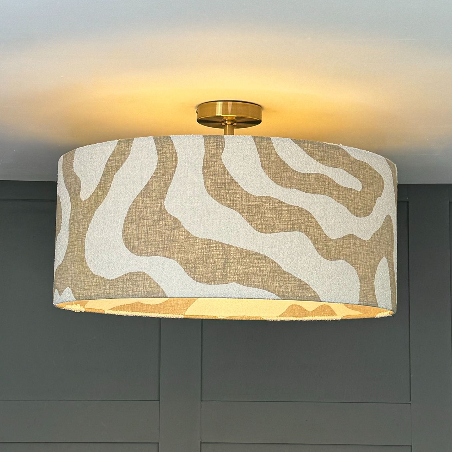 Sigrid Birch Boucle Shade with Frosted Lining