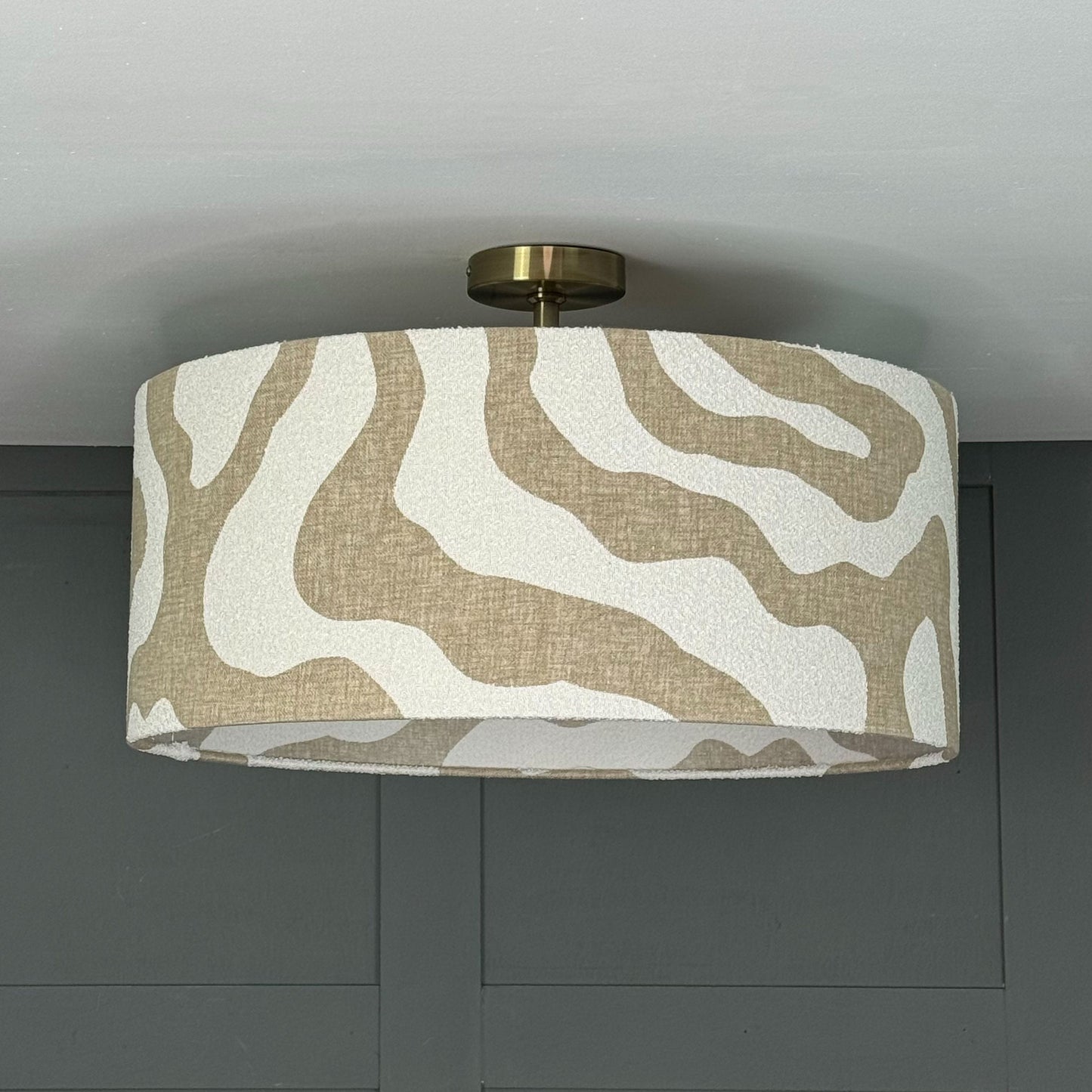 Sigrid Birch Boucle Shade with Frosted Lining