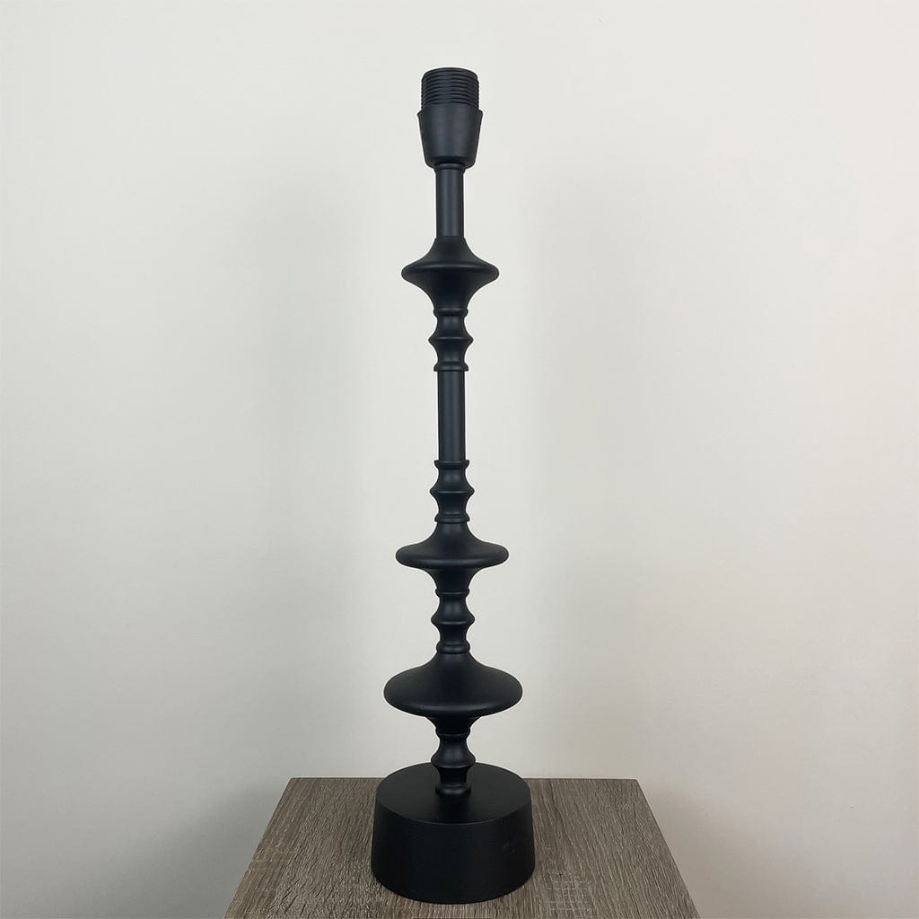 Emilio Matt Black Candlestick Table Lamp