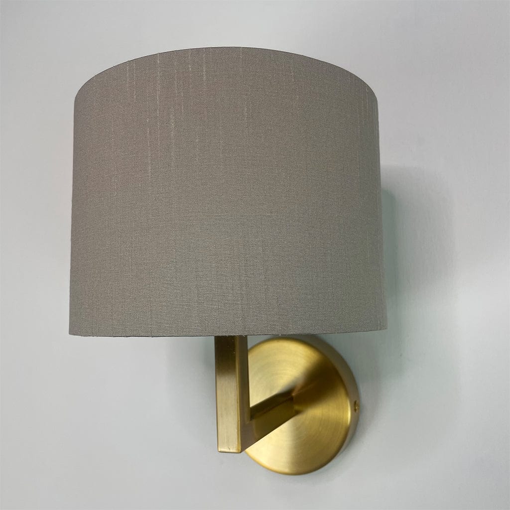 Emma Gold Wall Light with Koi Faux Silk Shade