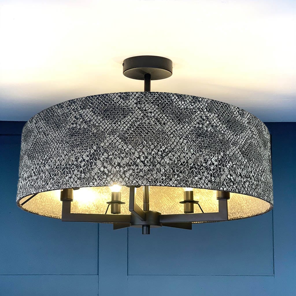 Circa 5 Light Matt Black with Viper Bronze