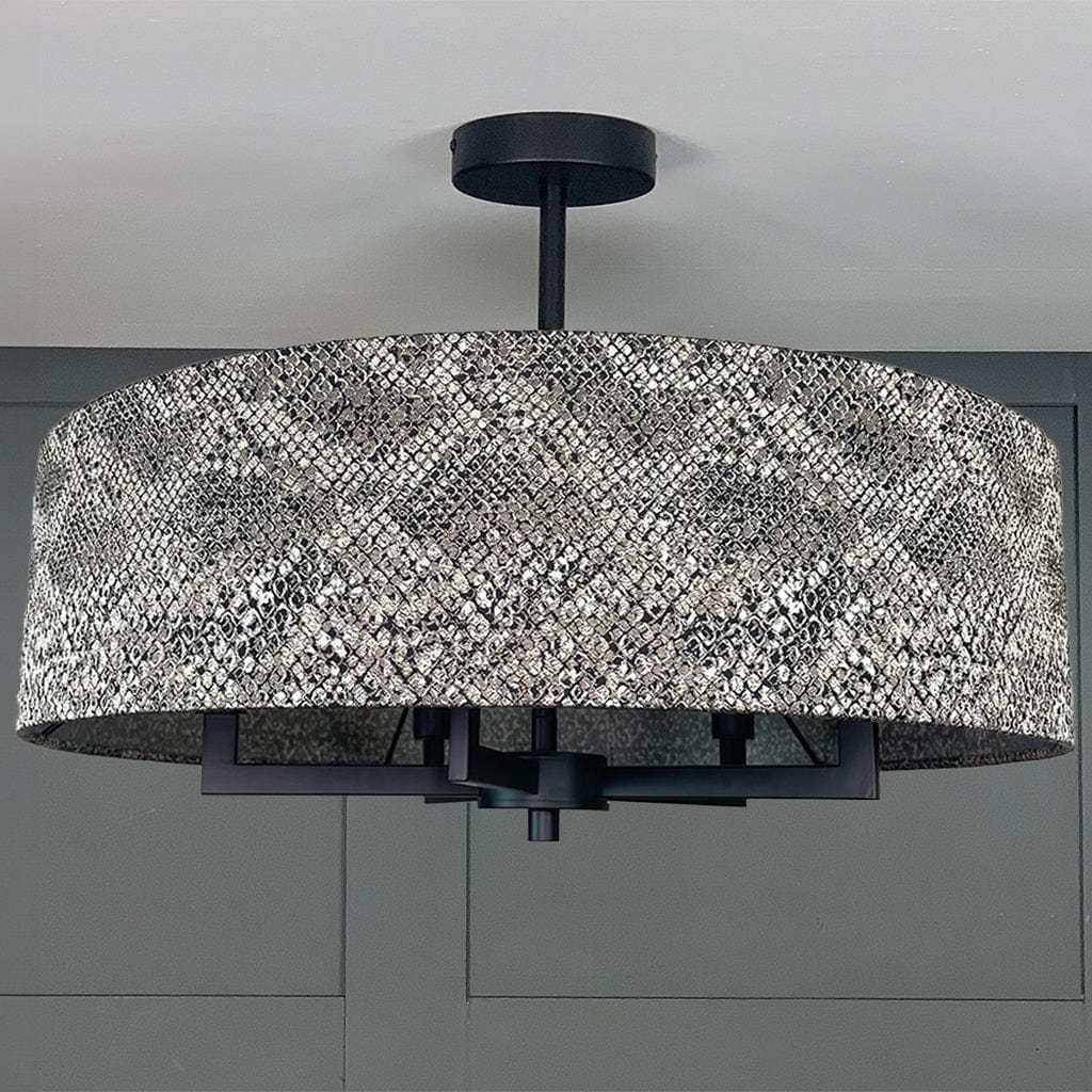 Circa 5 Light Matt Black with Viper Bronze