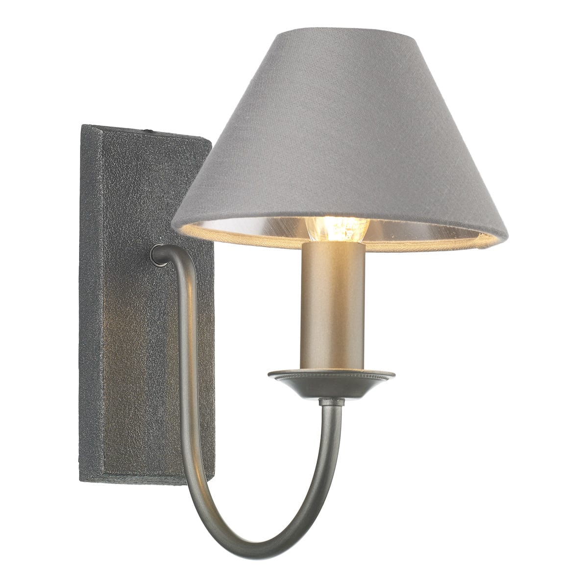 David Hunt Herriot Single Wall Light In Antique Pewter