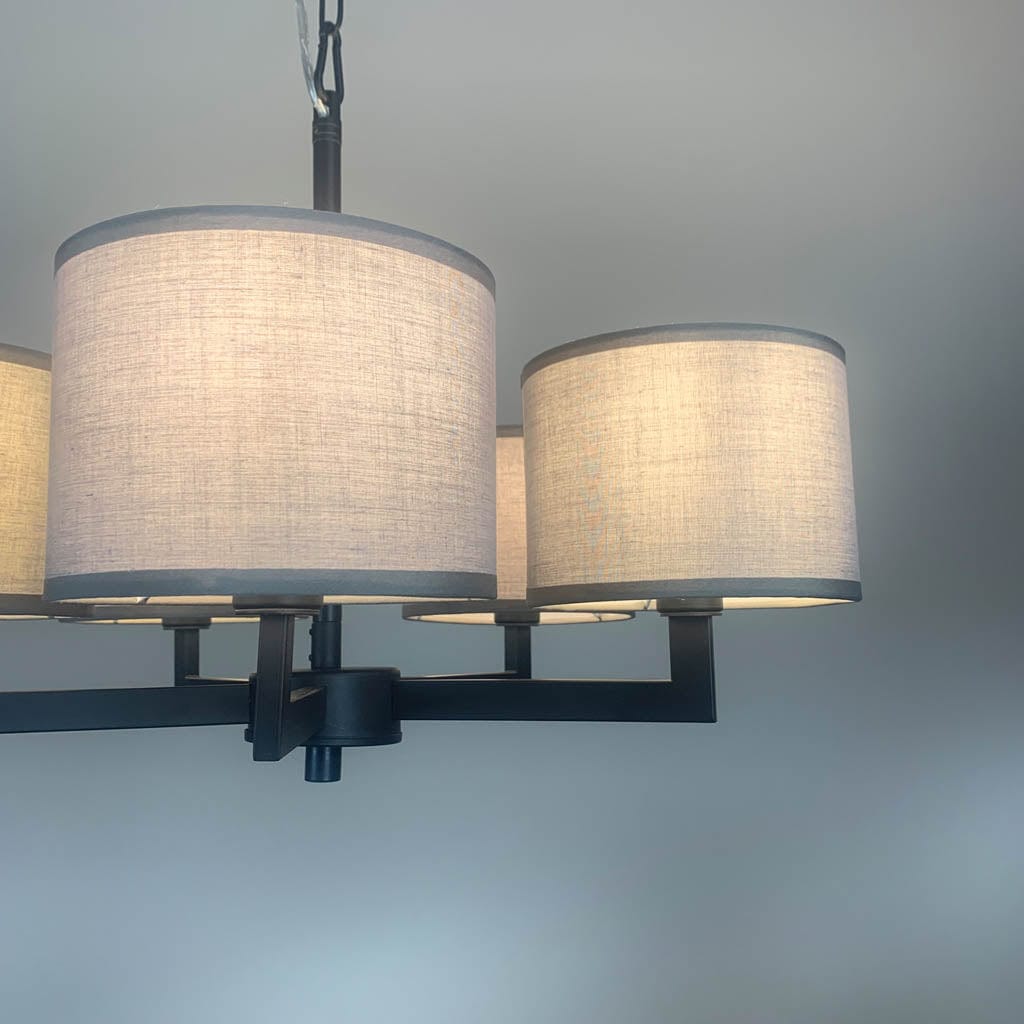 Hallburn Matt Black 5 Light Ceiling Fitting