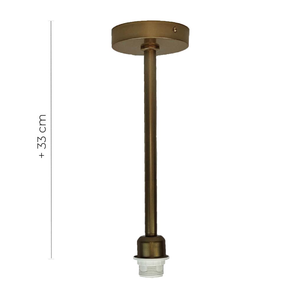 Aged Copper Pendant Light Fitting