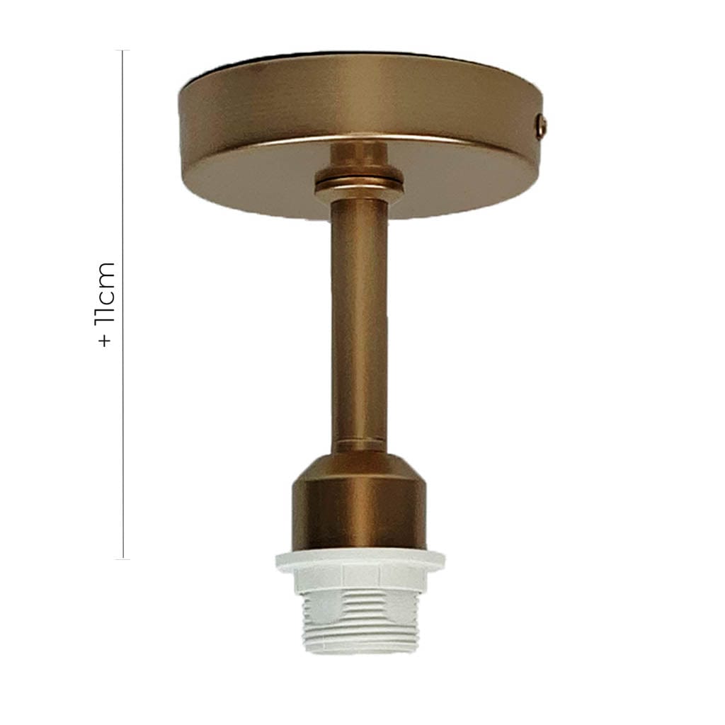 Aged Copper Pendant Light Fitting