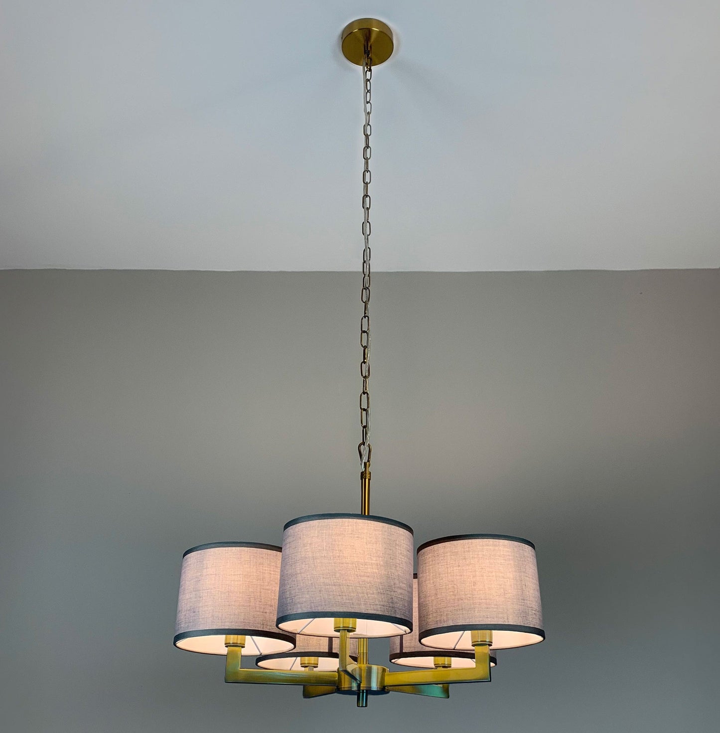 Hallburn Antique Gold 5 Light Ceiling Fitting