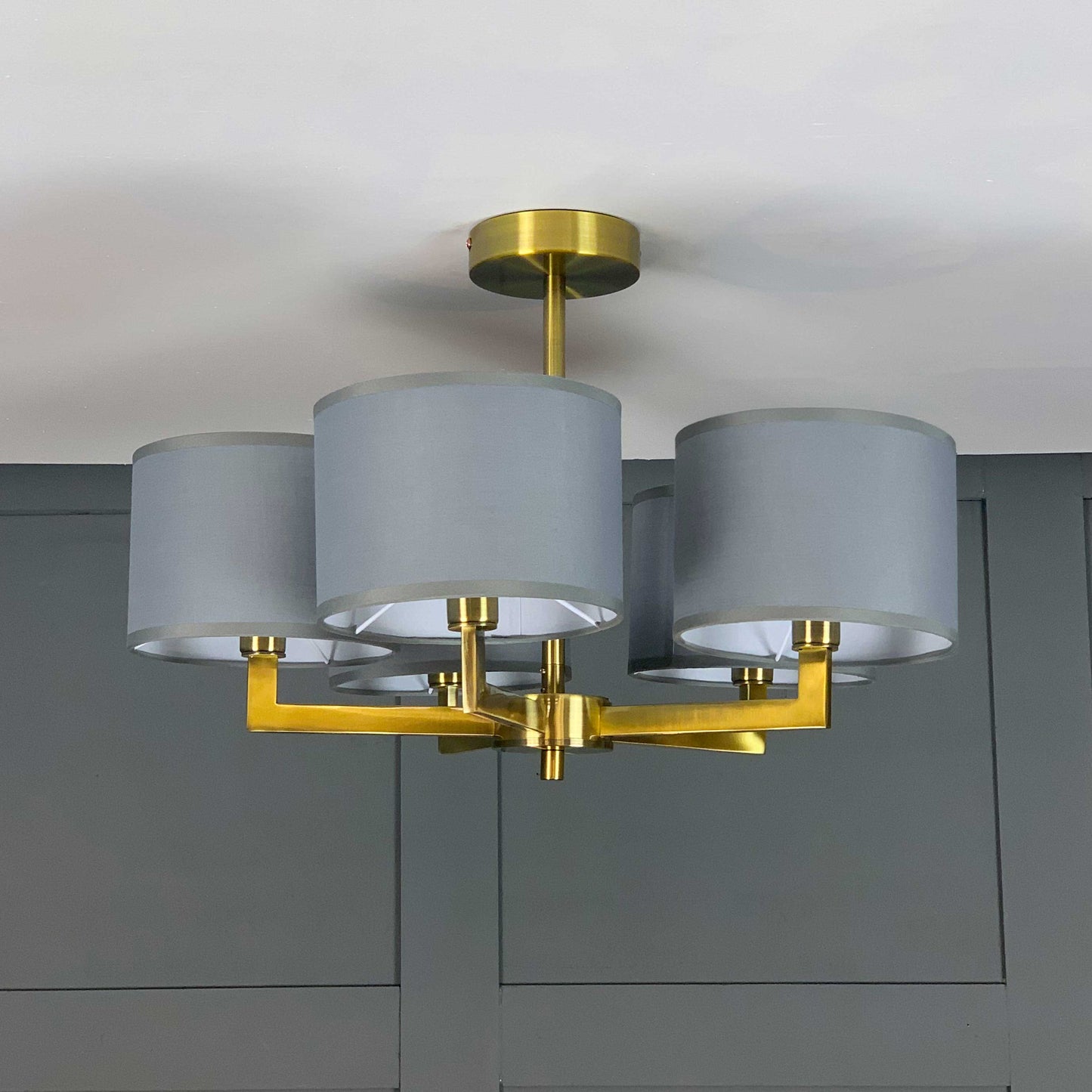 Hallburn Antique Gold 5 Light Ceiling Fitting