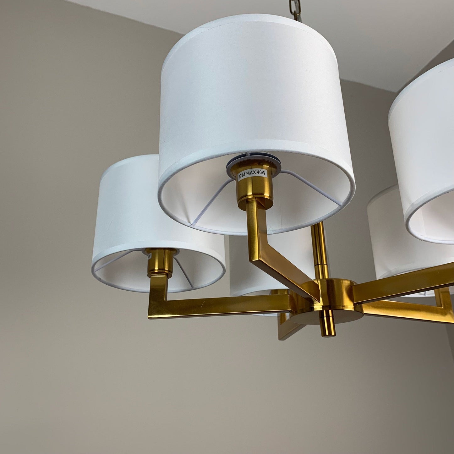Hallburn Antique Gold 5 Light Ceiling Fitting