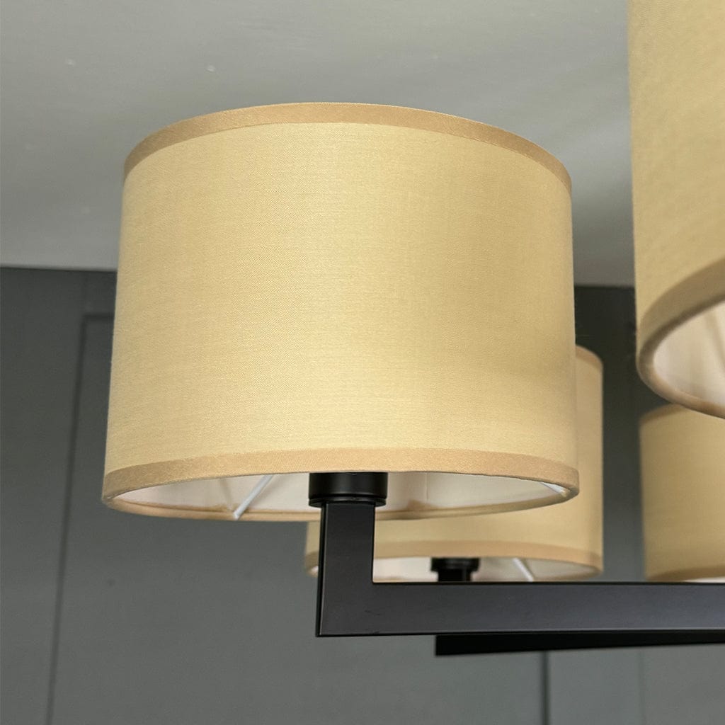 Hallburn Matt Black 5 Light Ceiling Fitting