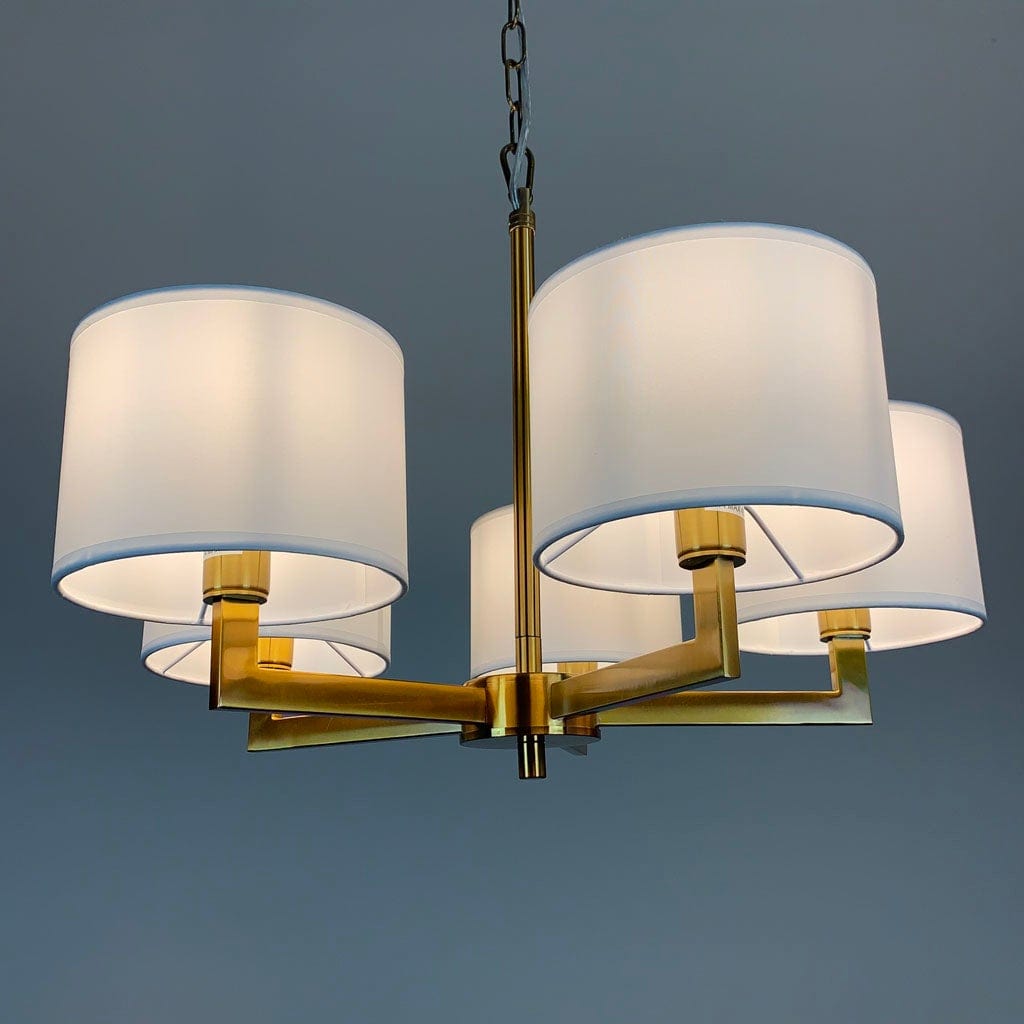 Hallburn Antique Gold 5 Light Ceiling Fitting