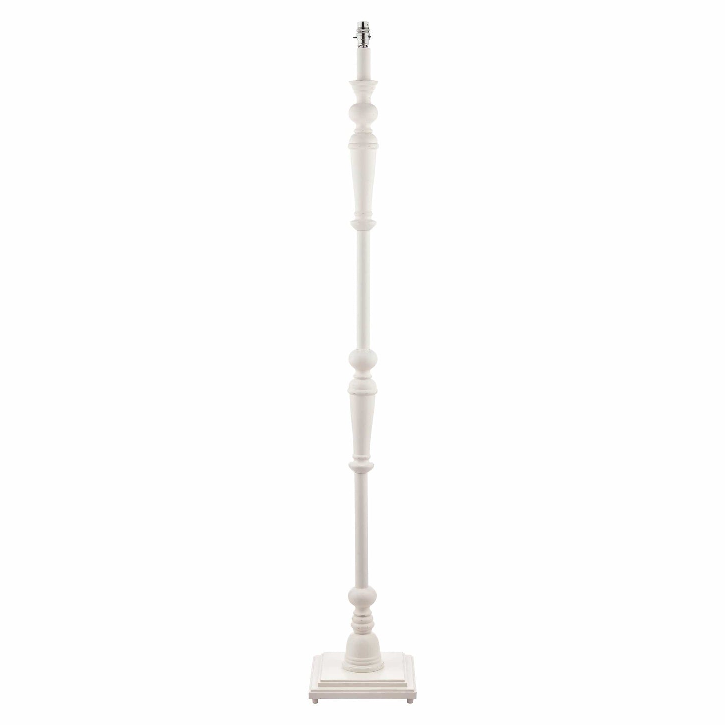 Tate Matt Painted White Floor Lamp Base
