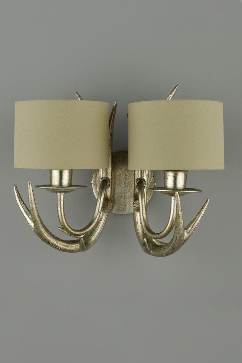 Mulroy Antler 2 Light Wall Light with Shades
