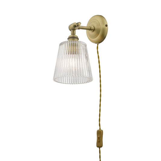 Callaghan Plugged Wall Light Antique Brass