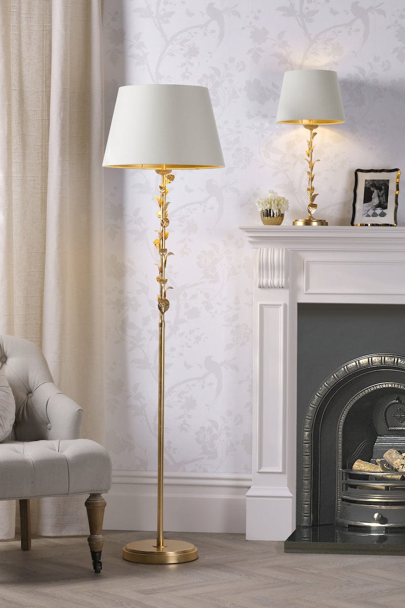 Halton Gold Leaf Floor Lamp