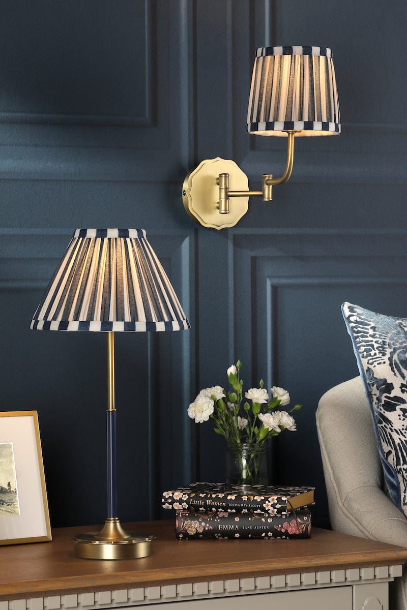 Denwick 1 Light Matt Antique Brass Wall Light