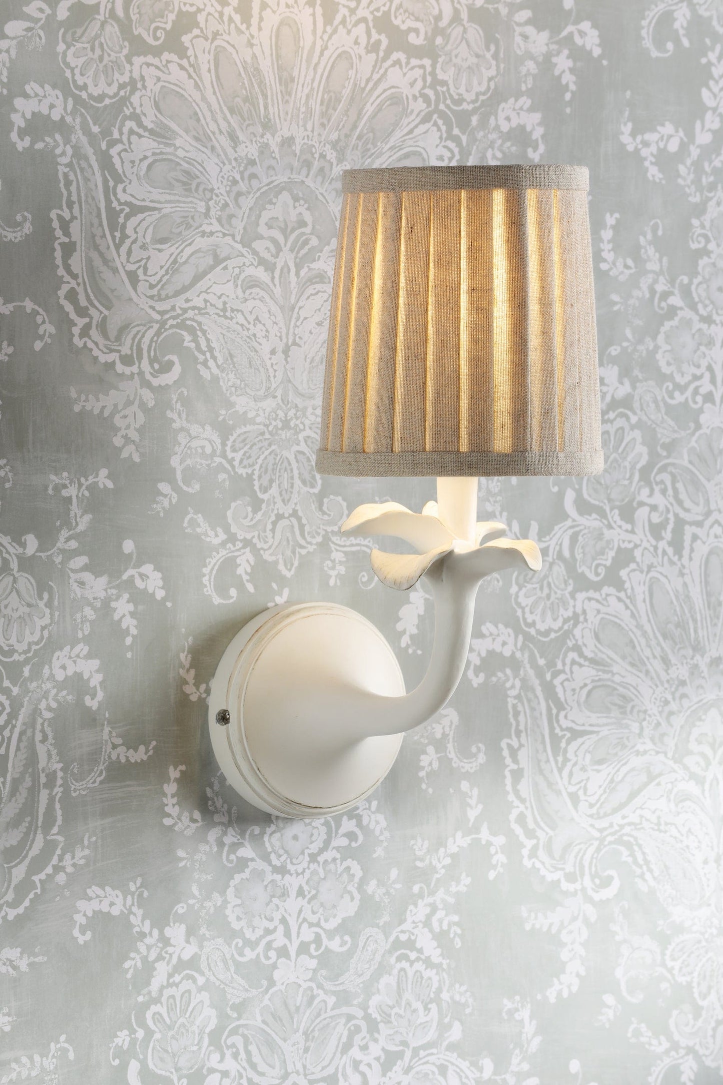 Eleni 1 Light White Wall Light