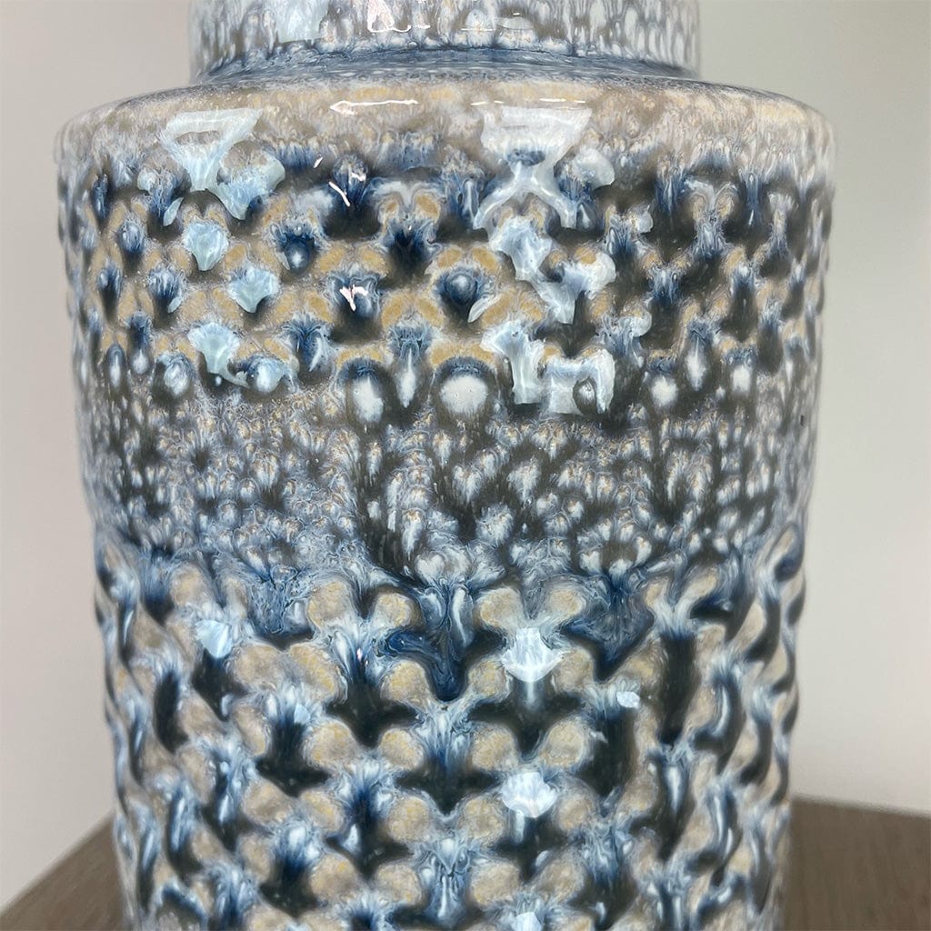 Wild Seas Table Lamp with Cream Drum Shade