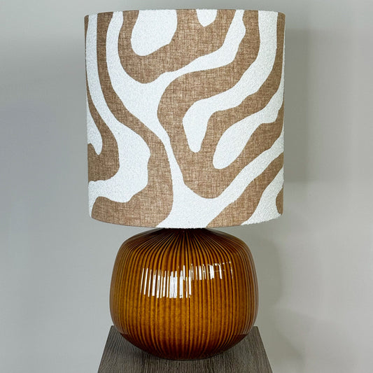 Ren Ceramic Table Lamp with Sigrid Birch Lampshade