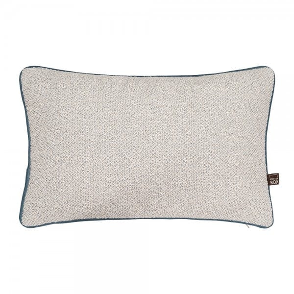 Leighton Ecru & Blue Cushion