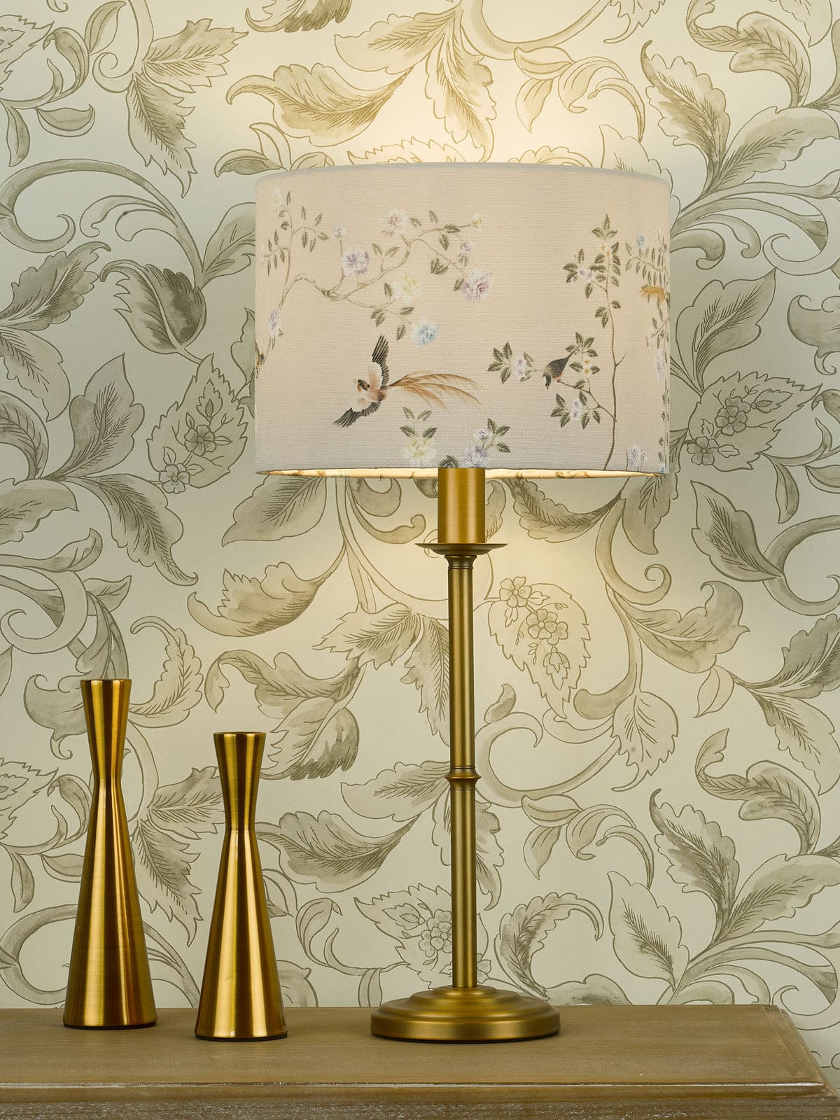Marble Hill Taupe Cotton Drum Shade 26cm