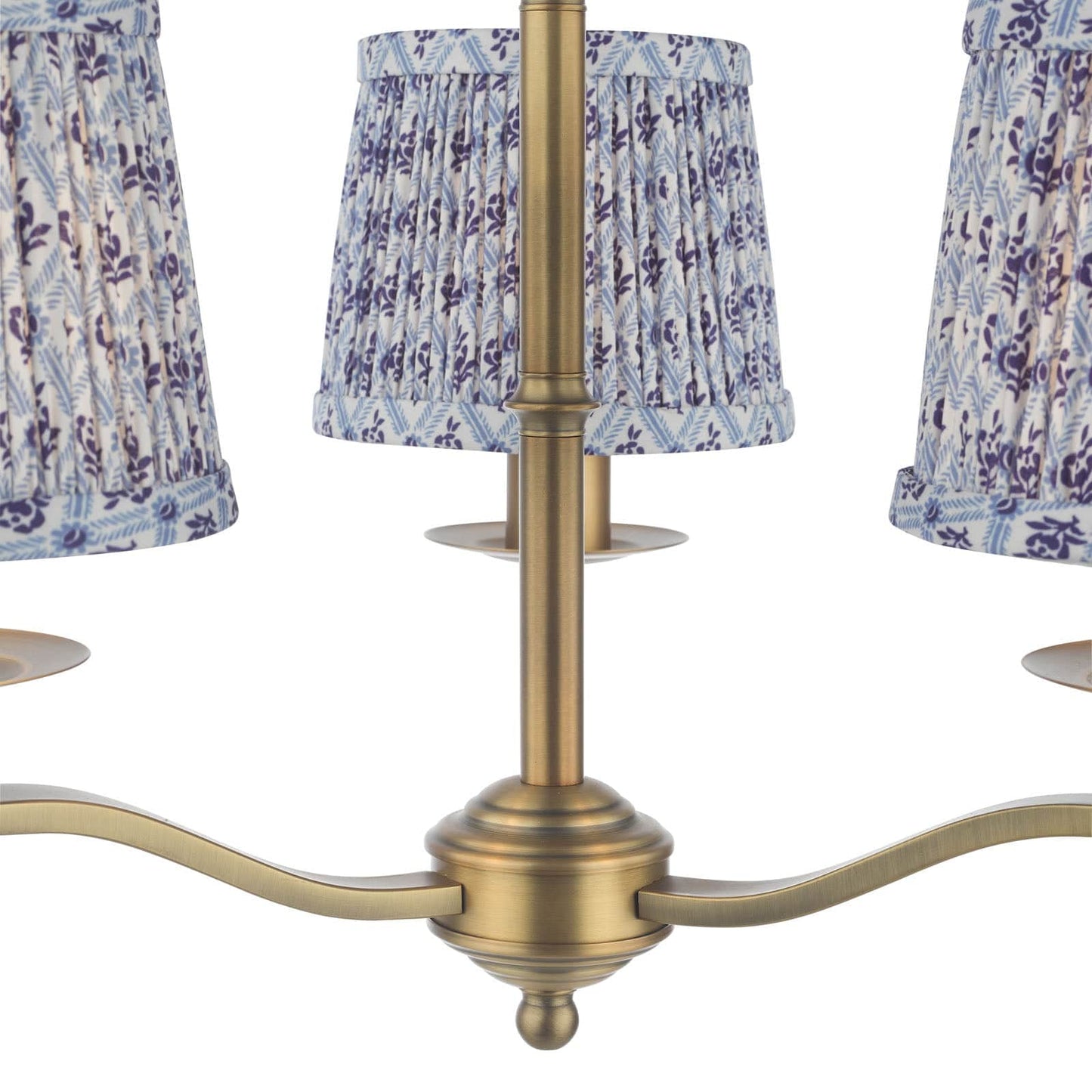 Marble Hill 3 Arm Pendant Aged Brass