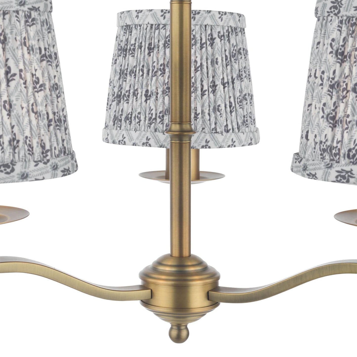 Marble Hill 3 Arm Pendant Aged Brass