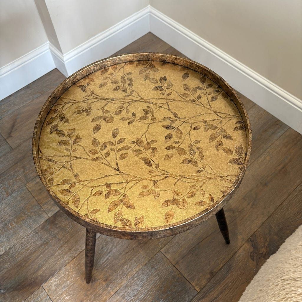 Oriental Floral Side Table