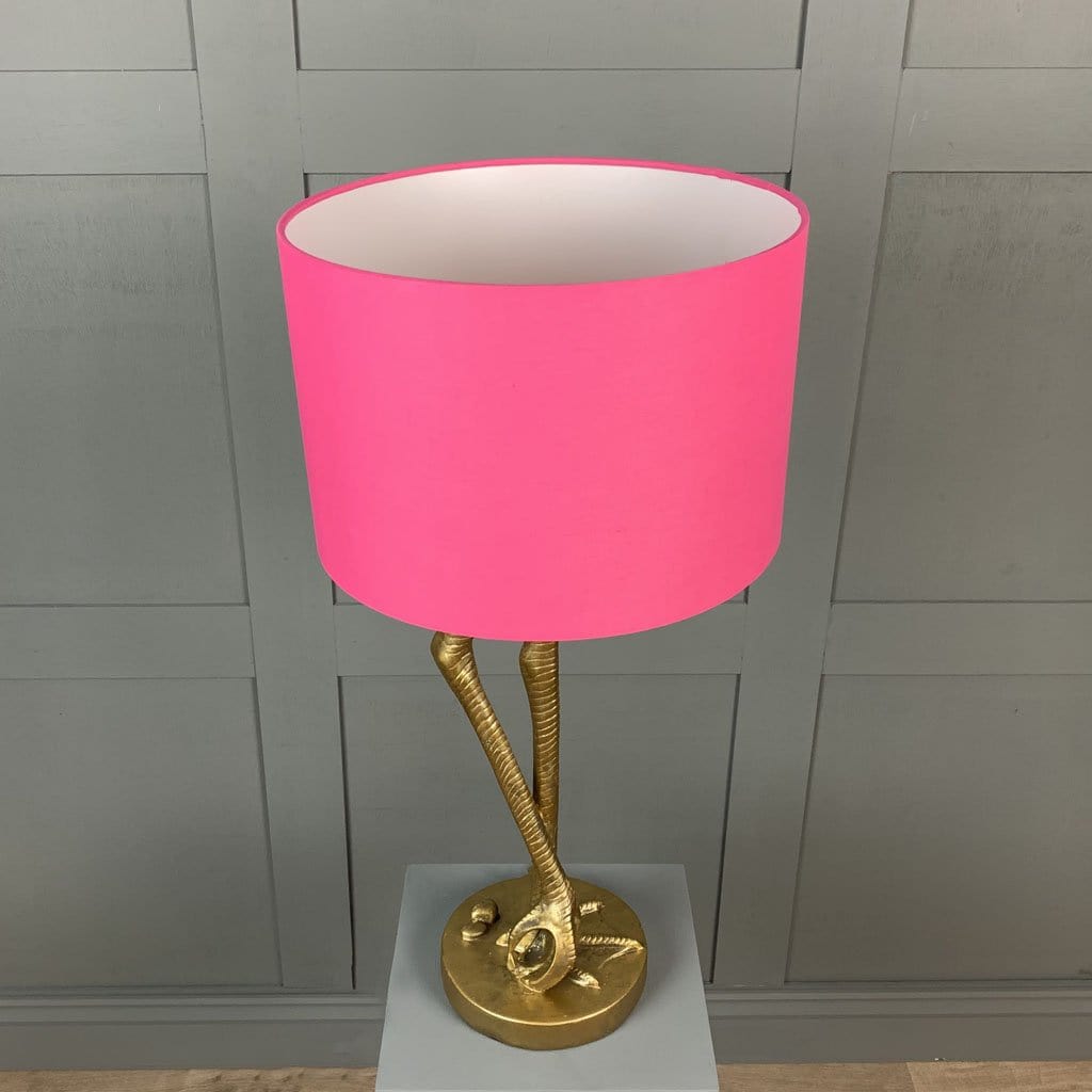 Flamingo Leg Antique Gold Table Lamp