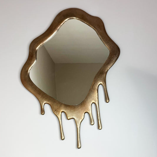 Gold Drip Large Mirror